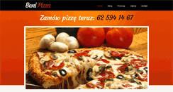 Desktop Screenshot of benipizza.pl